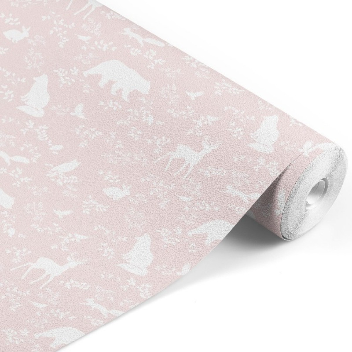 Tapeet Forest Animals roosa