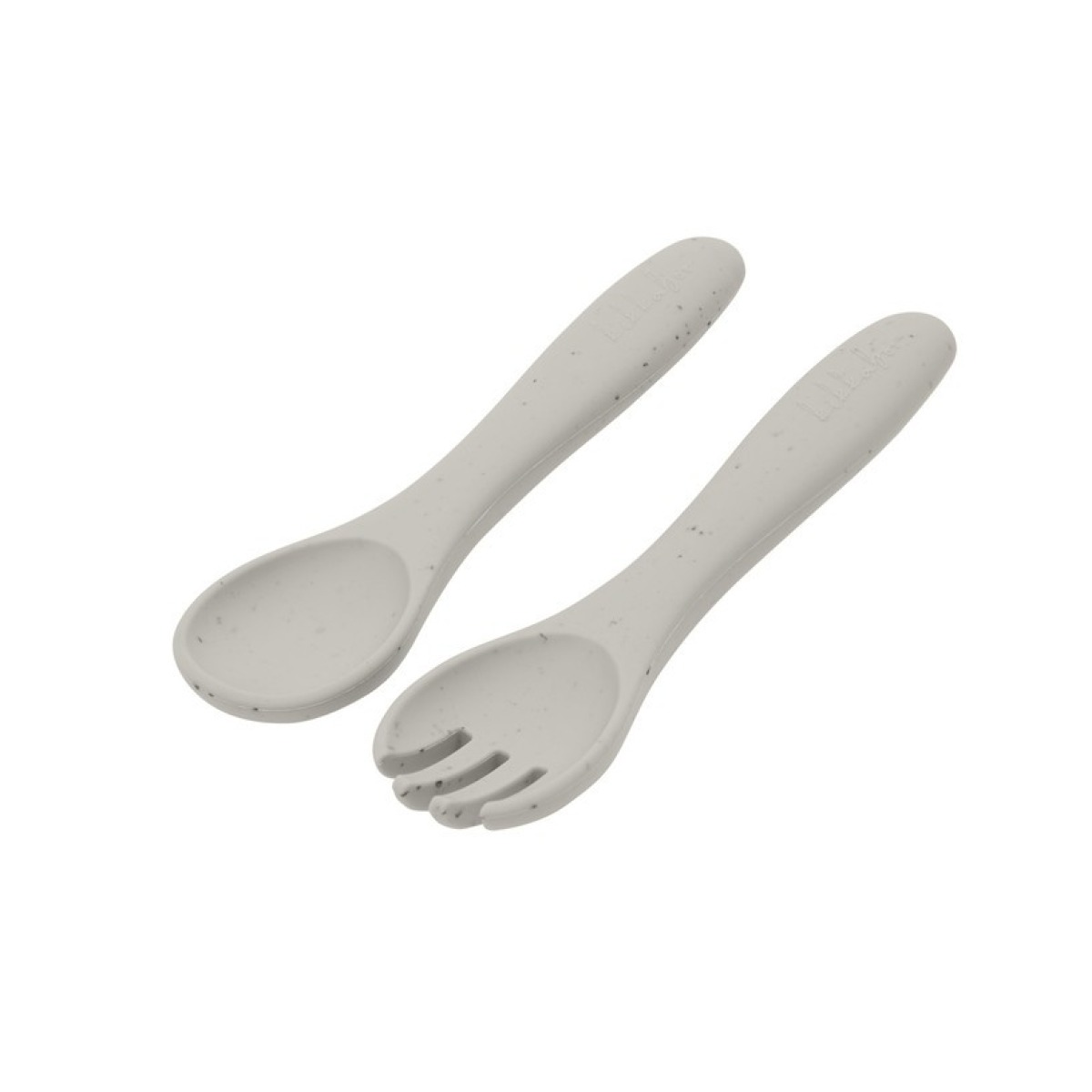Bērnu kahvel ja lusikas komplekt, Platinum Silicone Sand