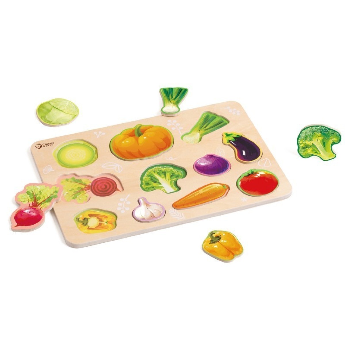 Koka Montessori köögiviljade pusle