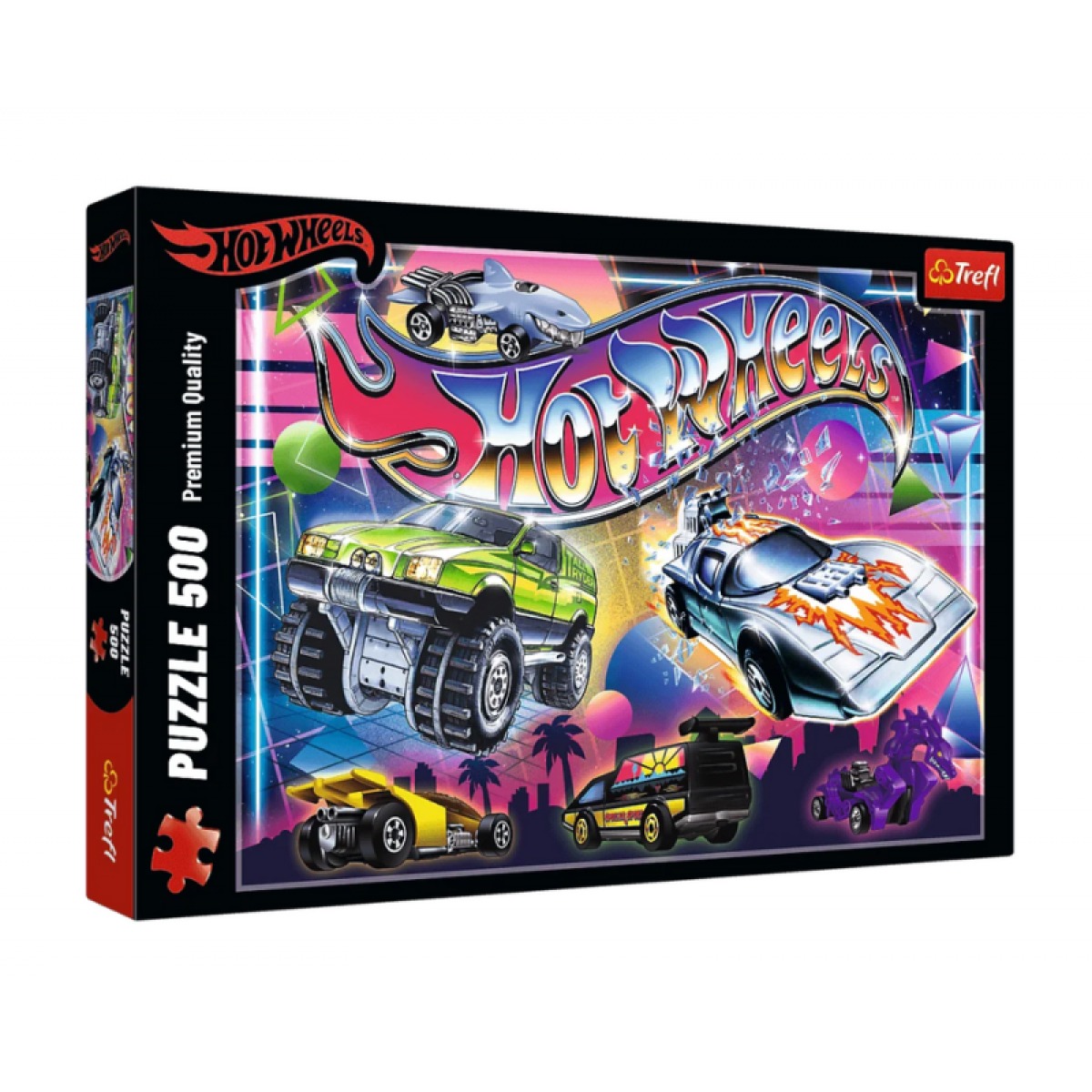 Hot Wheels 500 gabalu puzle “The 80s”, 48 × 34 cm