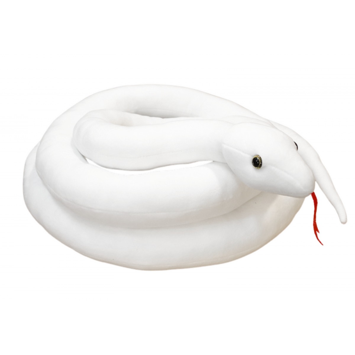 Balta mīkstā rotaļu čūska, 300 cm
