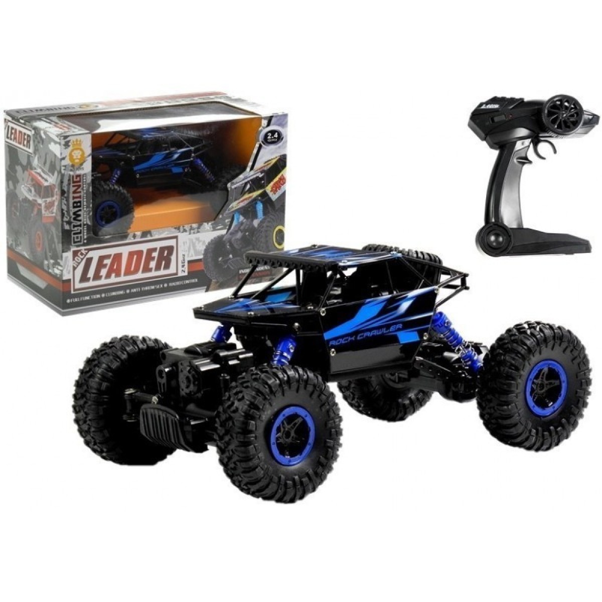 Tālvadības monster truck 1:18, zils