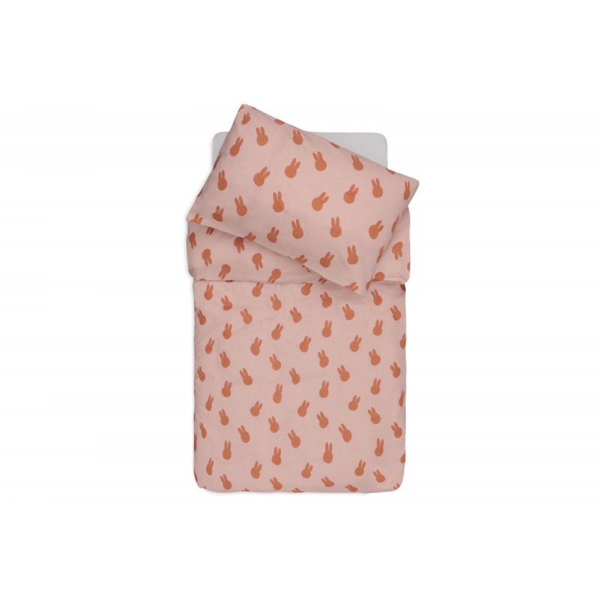 Miffy Shadow gultas veļas komplekts 100x140 cm – Wild Rose | Jollein