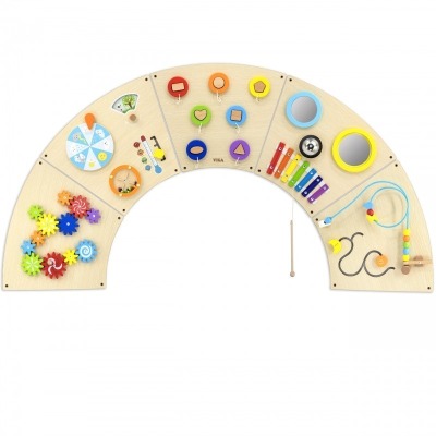 Puidust sensoorne montessori tegelustahvel