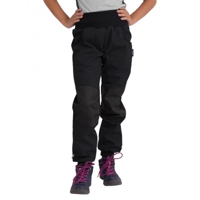 Laste softshell püksid fliisvoodriga Street strong, must
