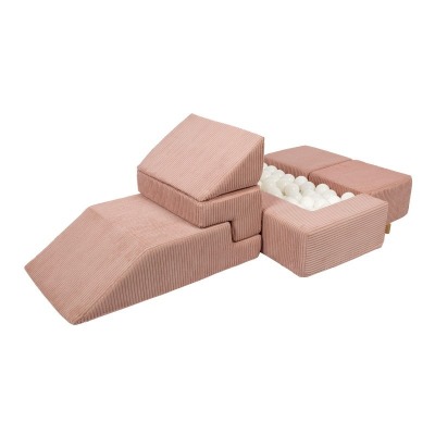 Aesthetic pehmete moodulite komplekt diivan, powder pink