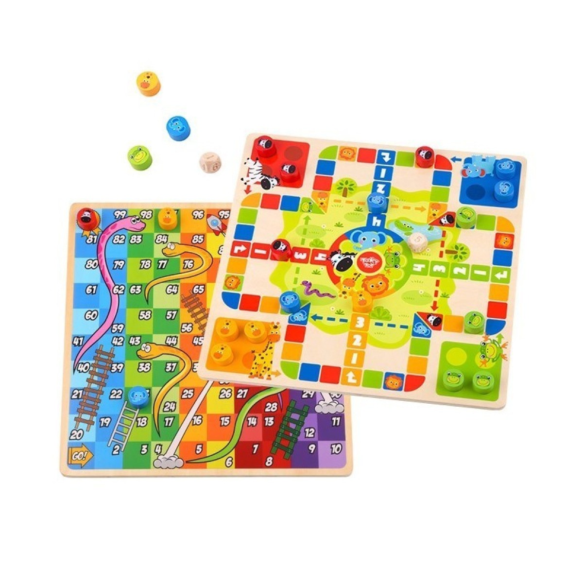 Galda spēles Logic 2in1 Ludo Chinese + Free the Animals