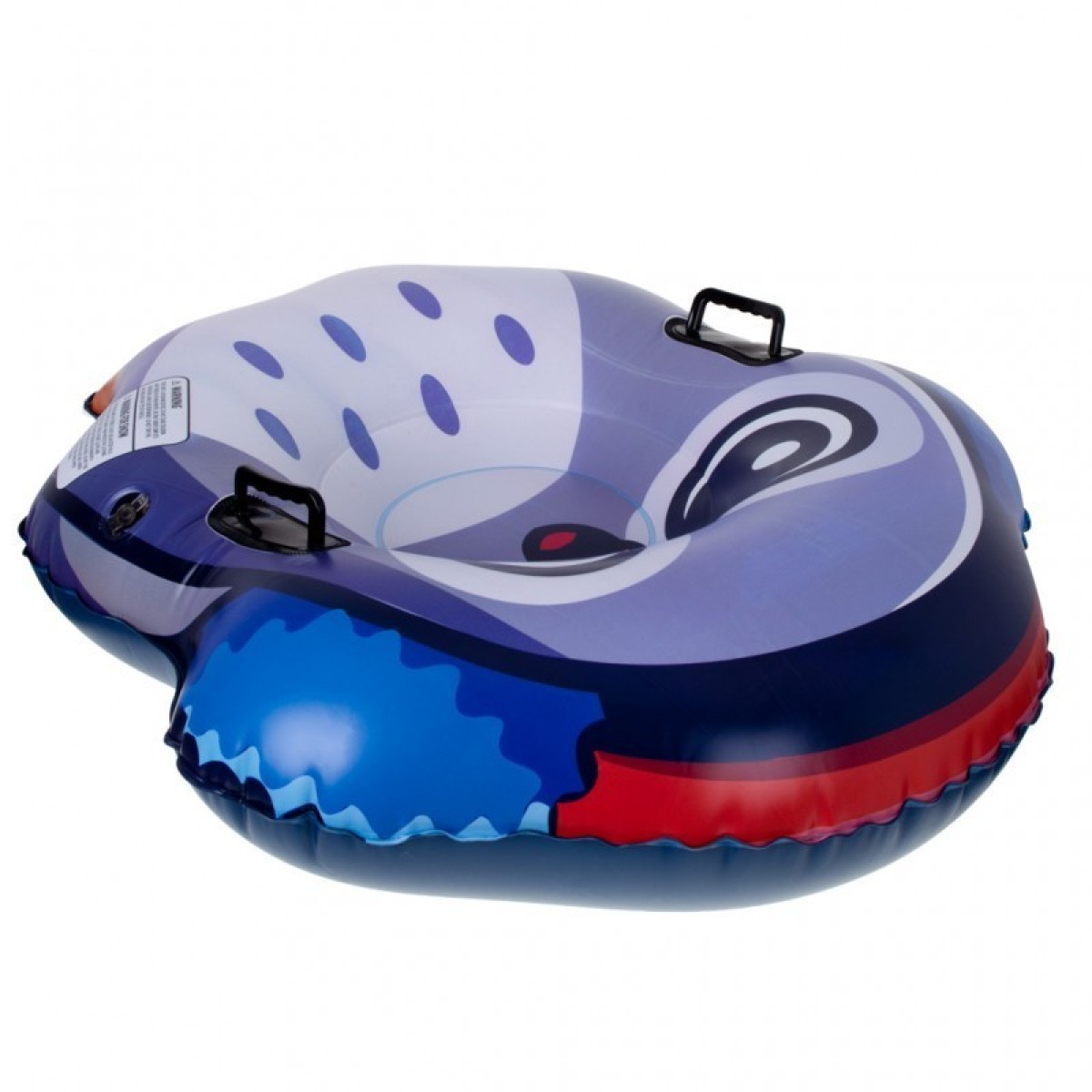 Piepūšams sniega pūslis ar rokturiem, pingvīns, PVC, maks. 110 kg
