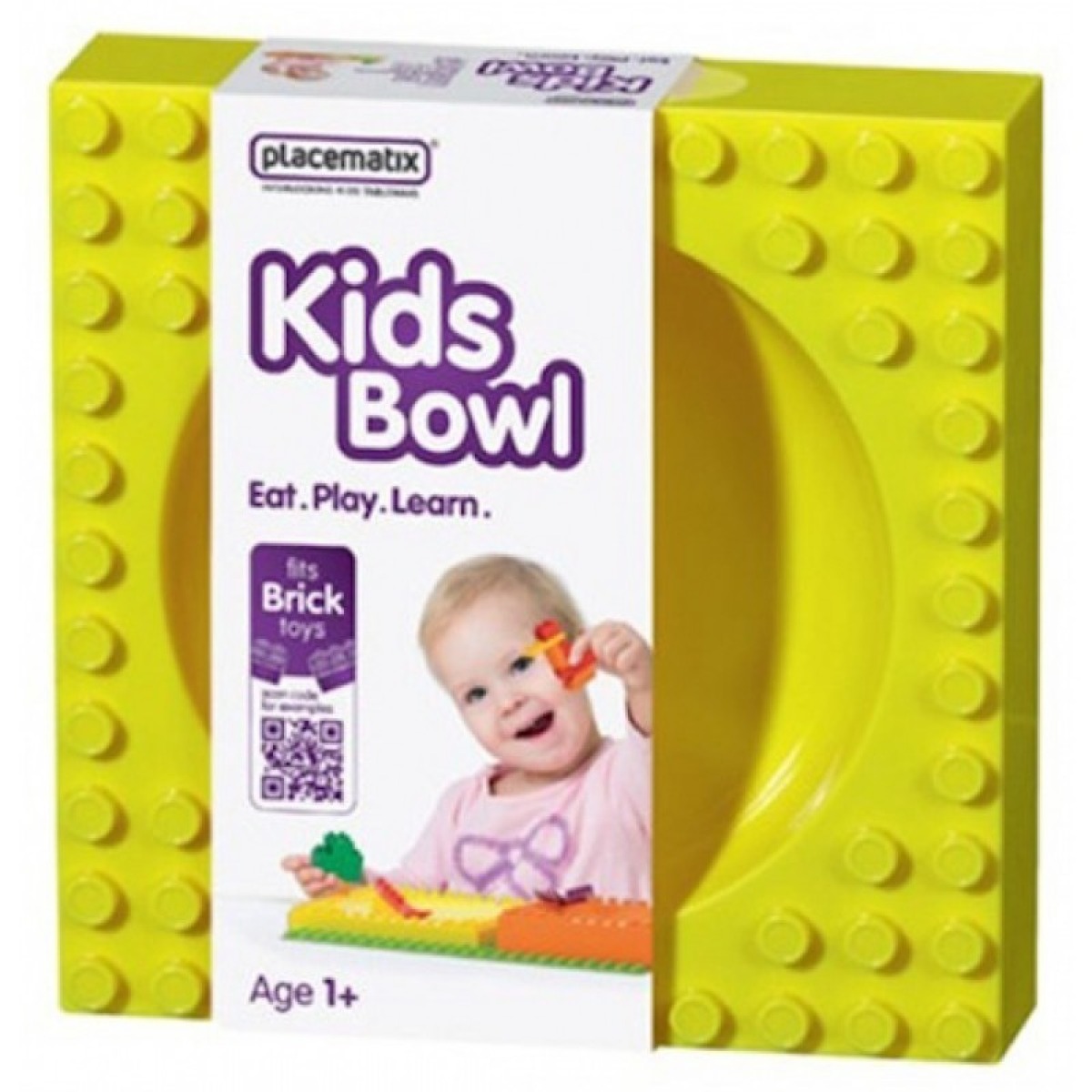 Bērnu bļodiņa, dzeltena, Placematix