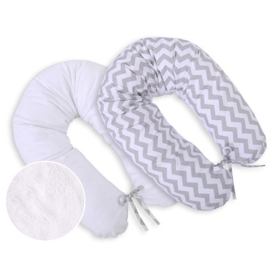 Rasedus tugipadi / imetamispadi kahepoolne, Simple chevron grey