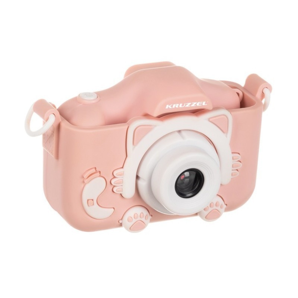 Bērnu digitālā fotokamera ar kaķēna vāciņu, Full HD, 32GB, rozā