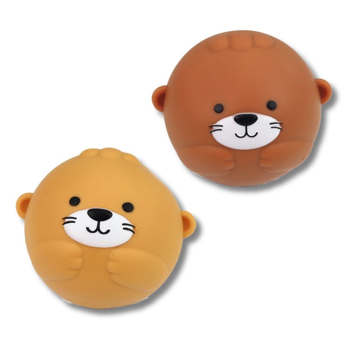 Vannimänguasjade komplekt Otter Family, korv ja pallid, 4 os