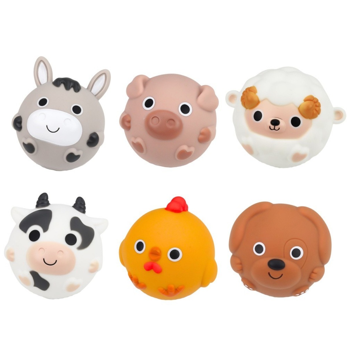 Vannirotaļlieta Farm Animals taluloomadega, liumäe, korvi ja