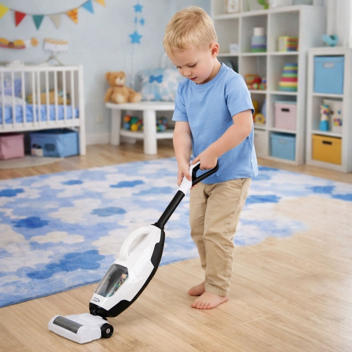 Bērnu 2-in-1 märg-kuivtolmuimeja helidega