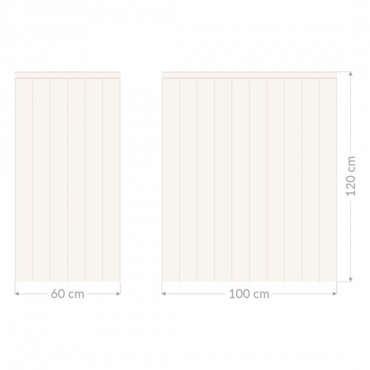 Seinakleebis paneel 100 cm, beež