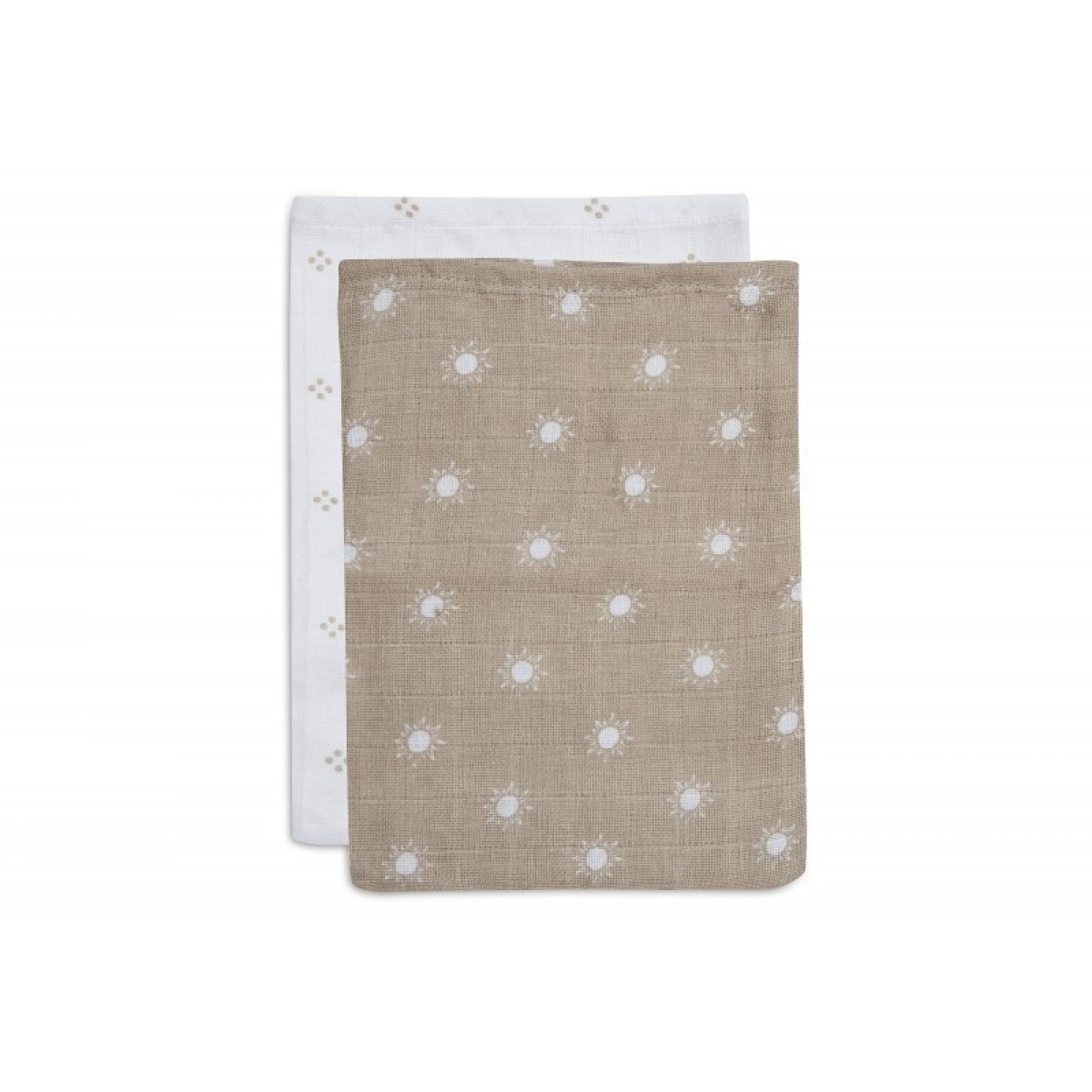 Musliin GOTS mazuļalapid 15x20 cm - 2 tk - Biscuit