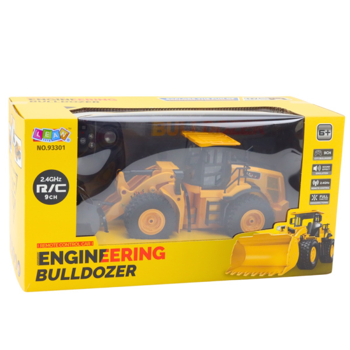 Ekskavaator buldooseri kaugjuhtimispuldiga RC 2.4G 9CH Kolla