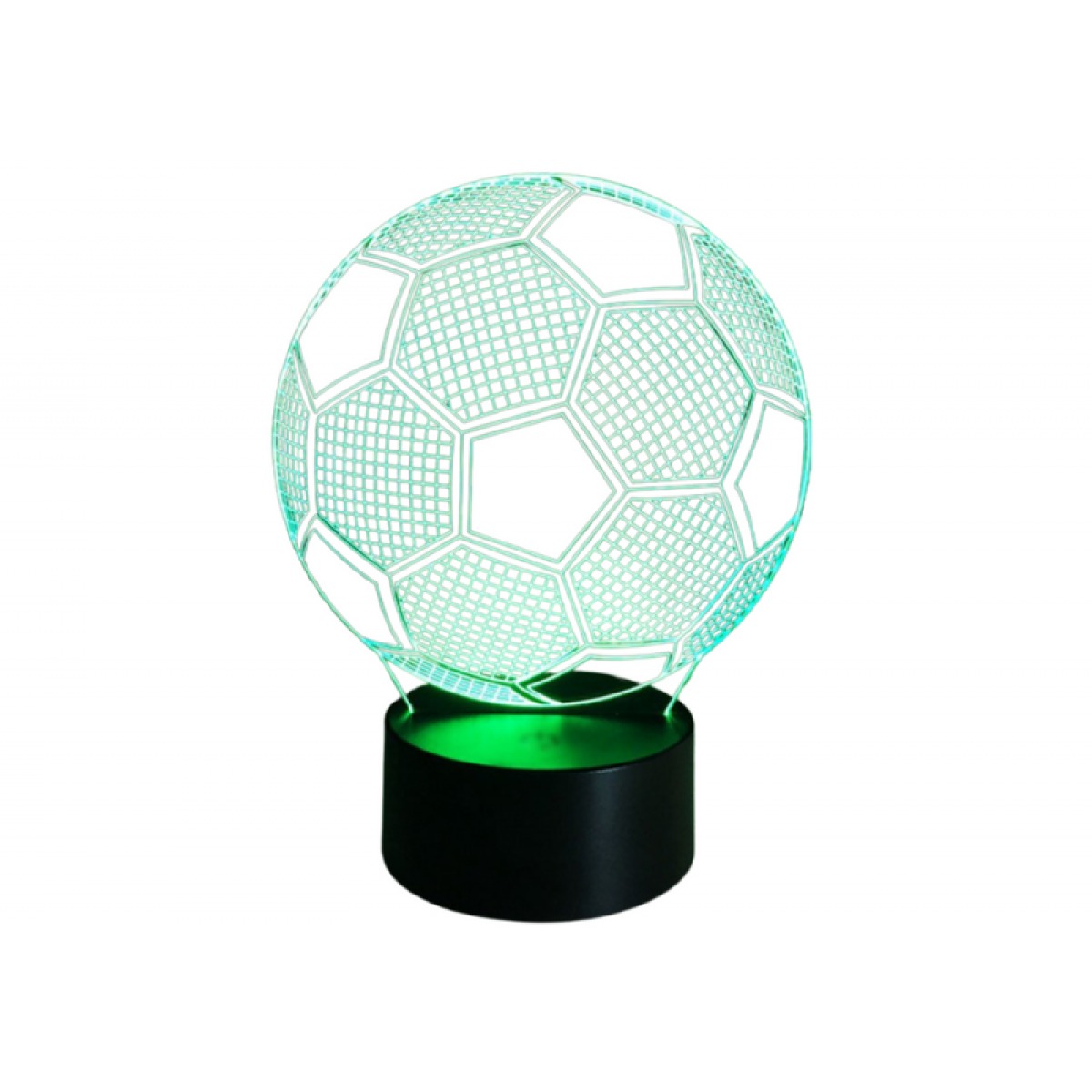 Bezvadu 3D LED futbola lampa ar tālvadības pulti