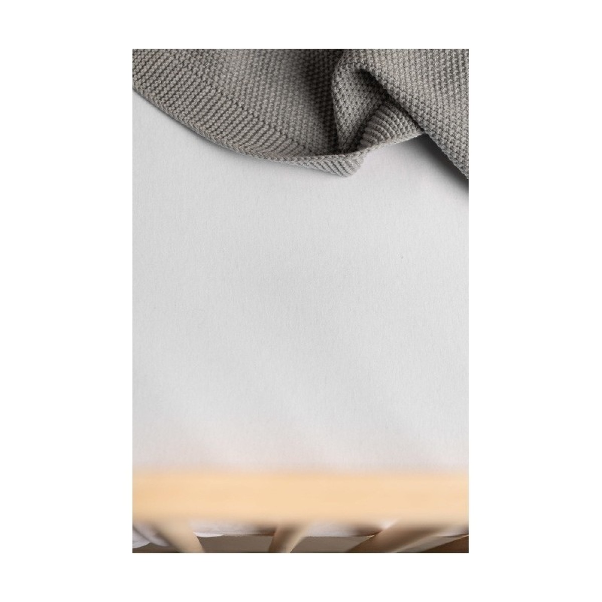 Deluxe jersey palags ar gumiju, 160x80 cm – balts