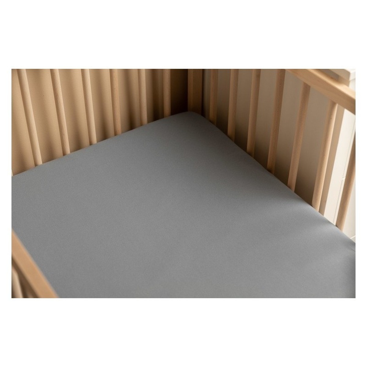 Luksusa trikotāžas palags ar gumiju 160x80 cm – pelēks