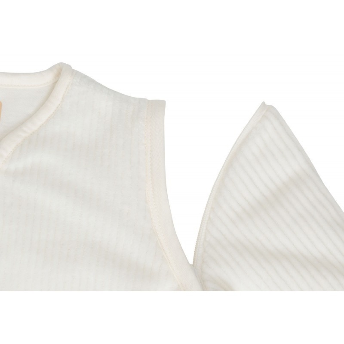 Mazulis magamiskott eemaldatavad varrukad, 60cm Rib - Ivory