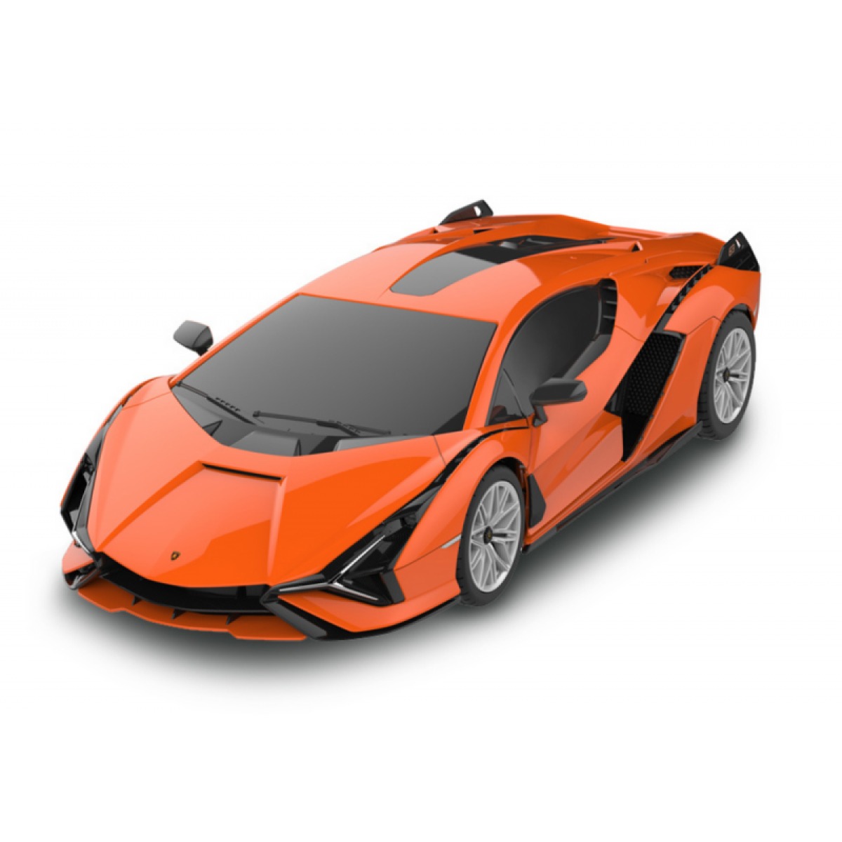 Radiovadāmā automašīna Rastar Lamborghini Sian oranžā krāsā, 1:24