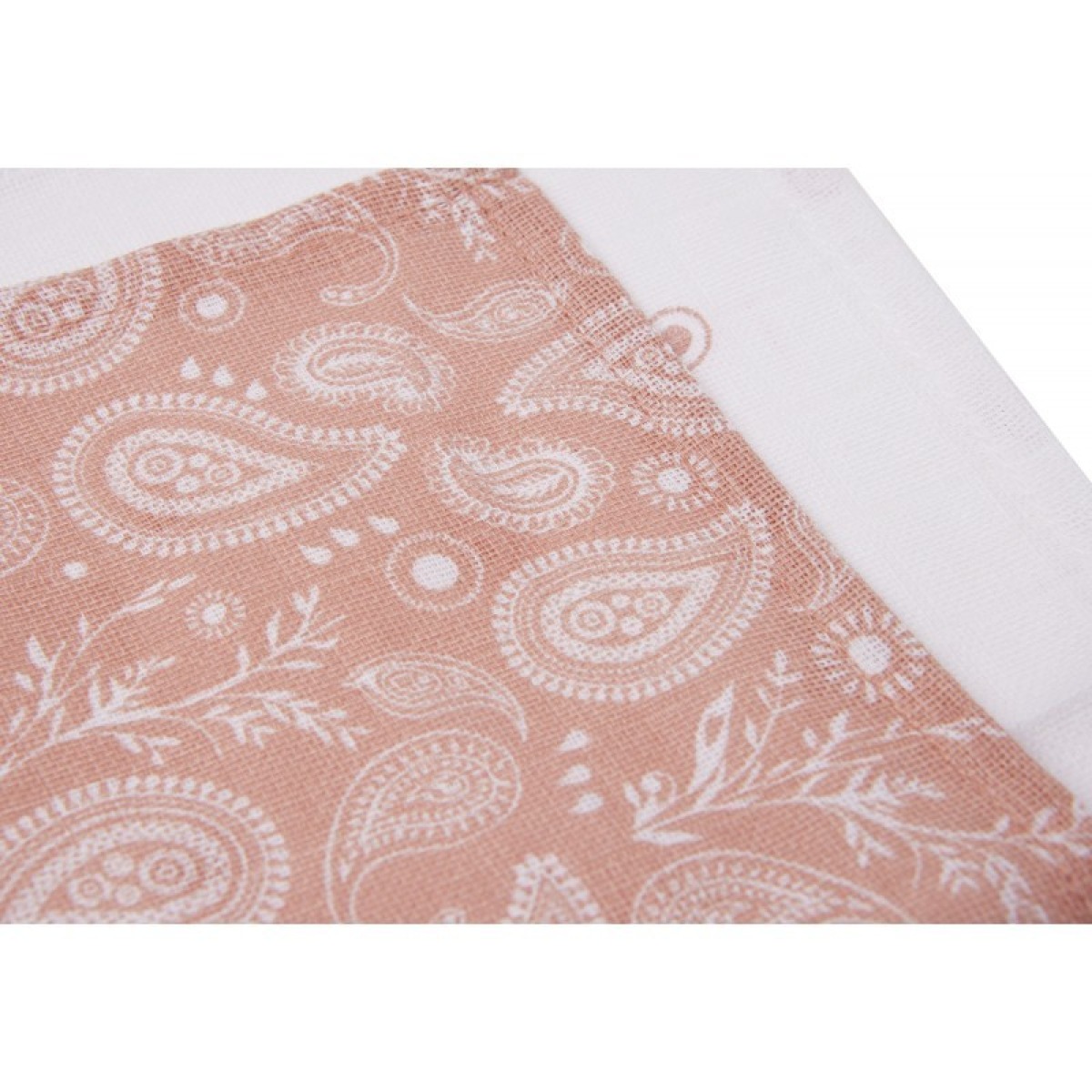 GOTS muslīna lupatiņi 31x31 cm — 2 gab. — Paisley & Halo Rose