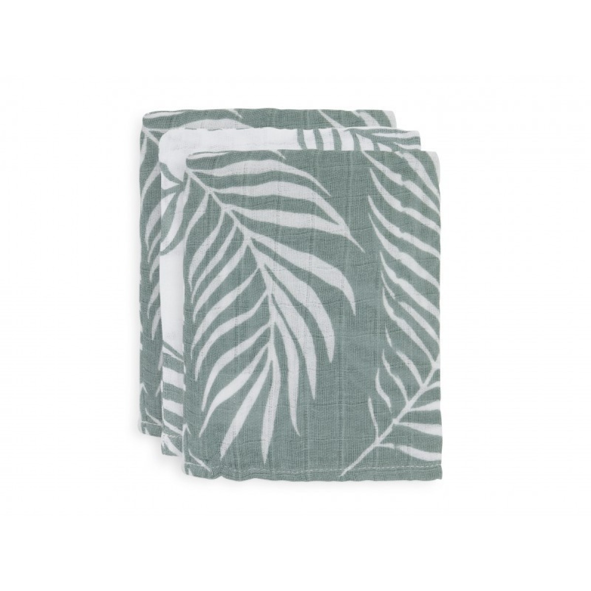Musliin mazuļalapid 15x20 cm - 3 tk - Nature Ash Green