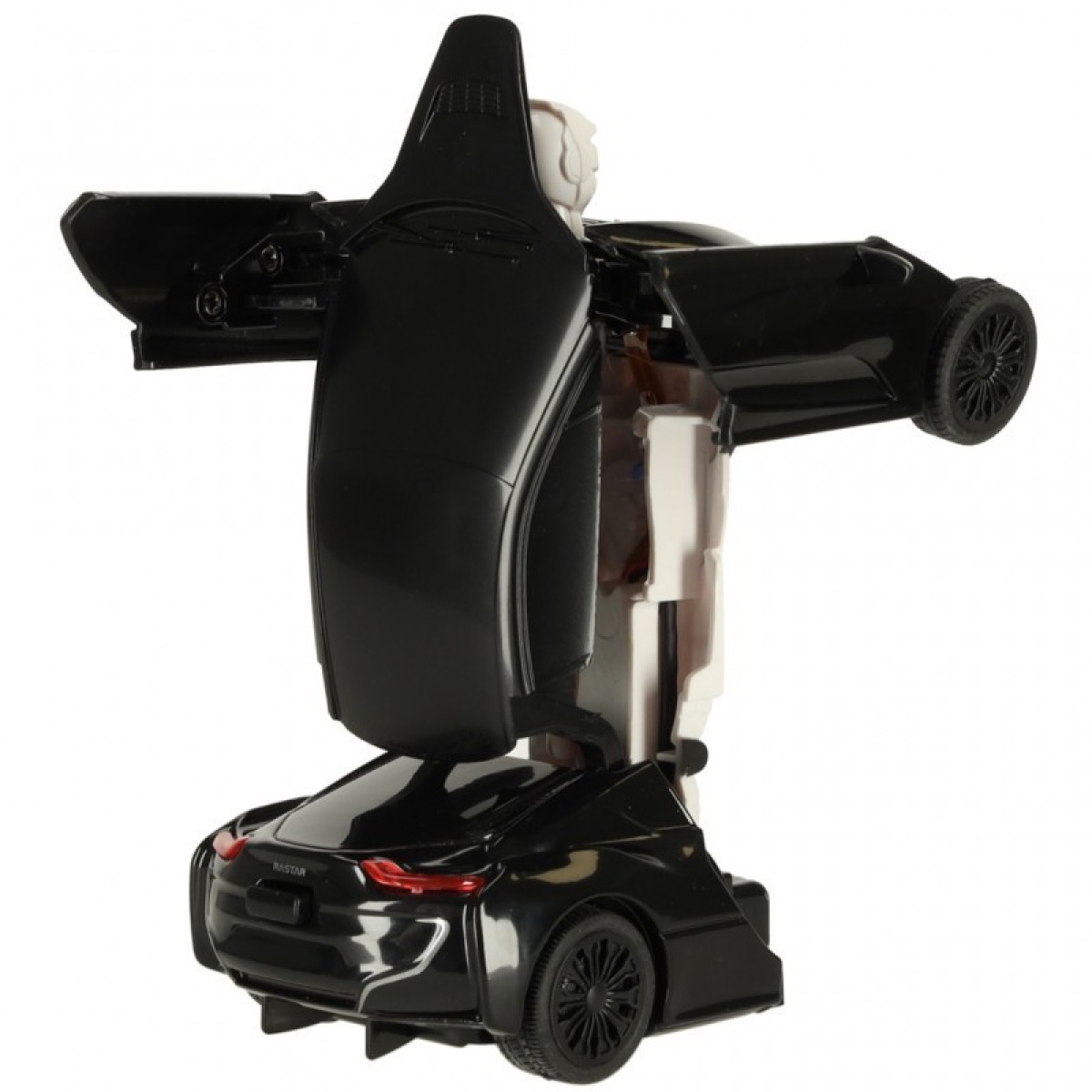 Mini auto-transformators robots melnā krāsā