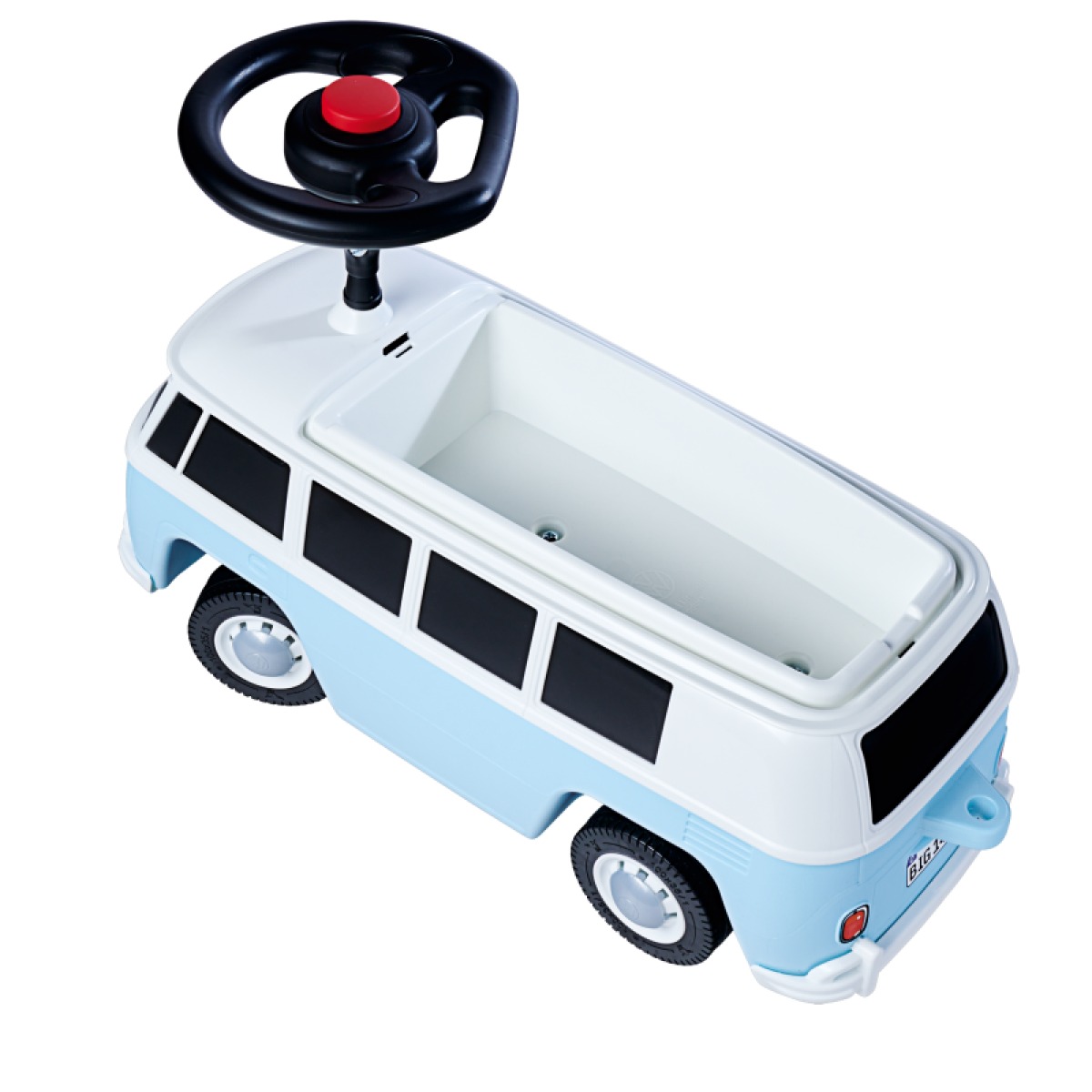 Pealeistutav tõukeauto, Volkswagen Van, sinine