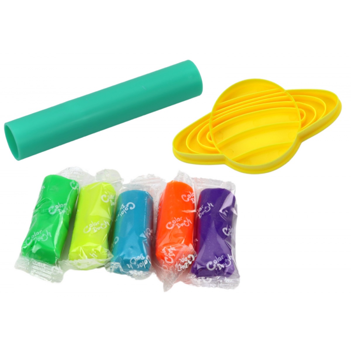 Plastiliini komplekt, 8 planeeti ja 5 värvi plastiliini