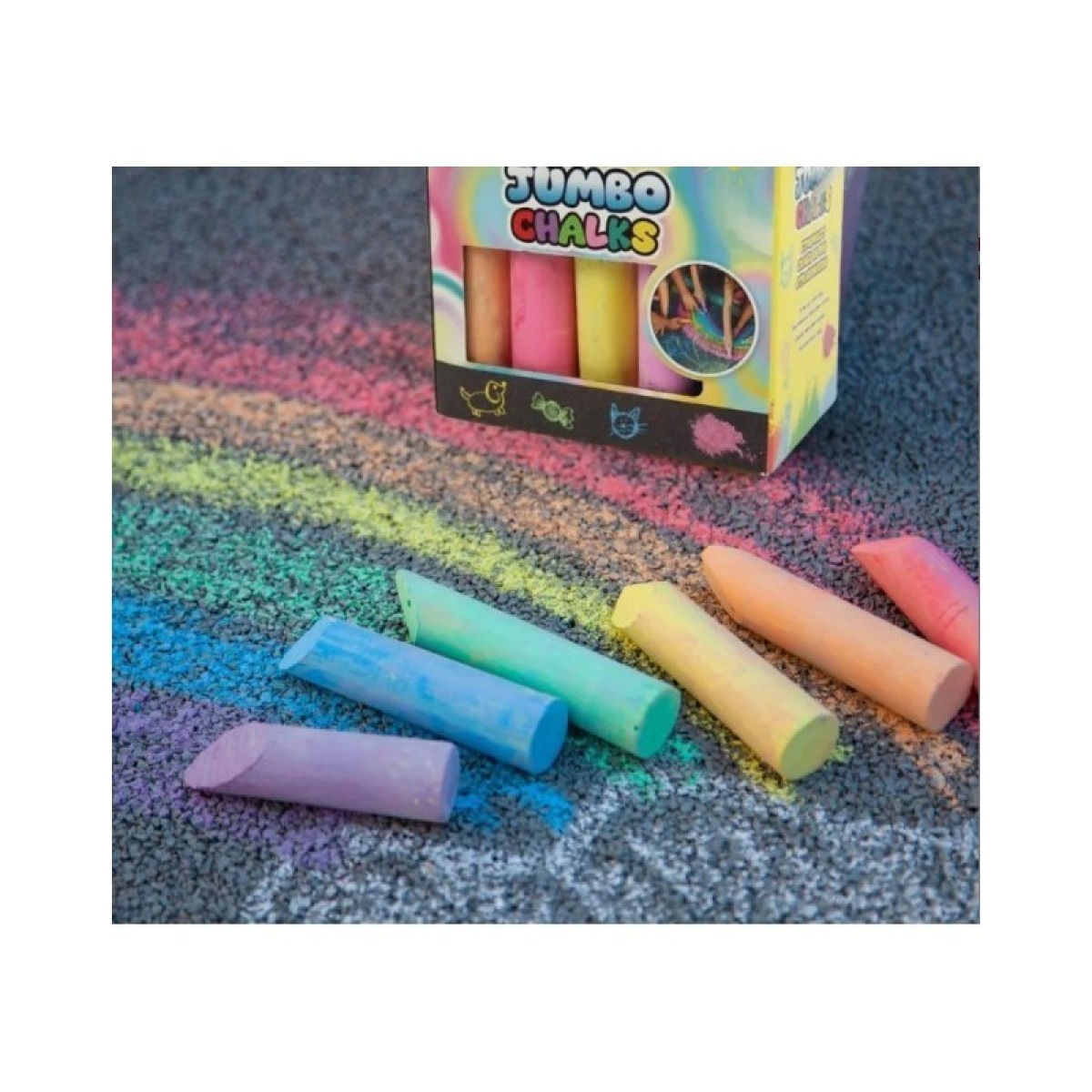 Jumbo suured kriidid, 15 tk