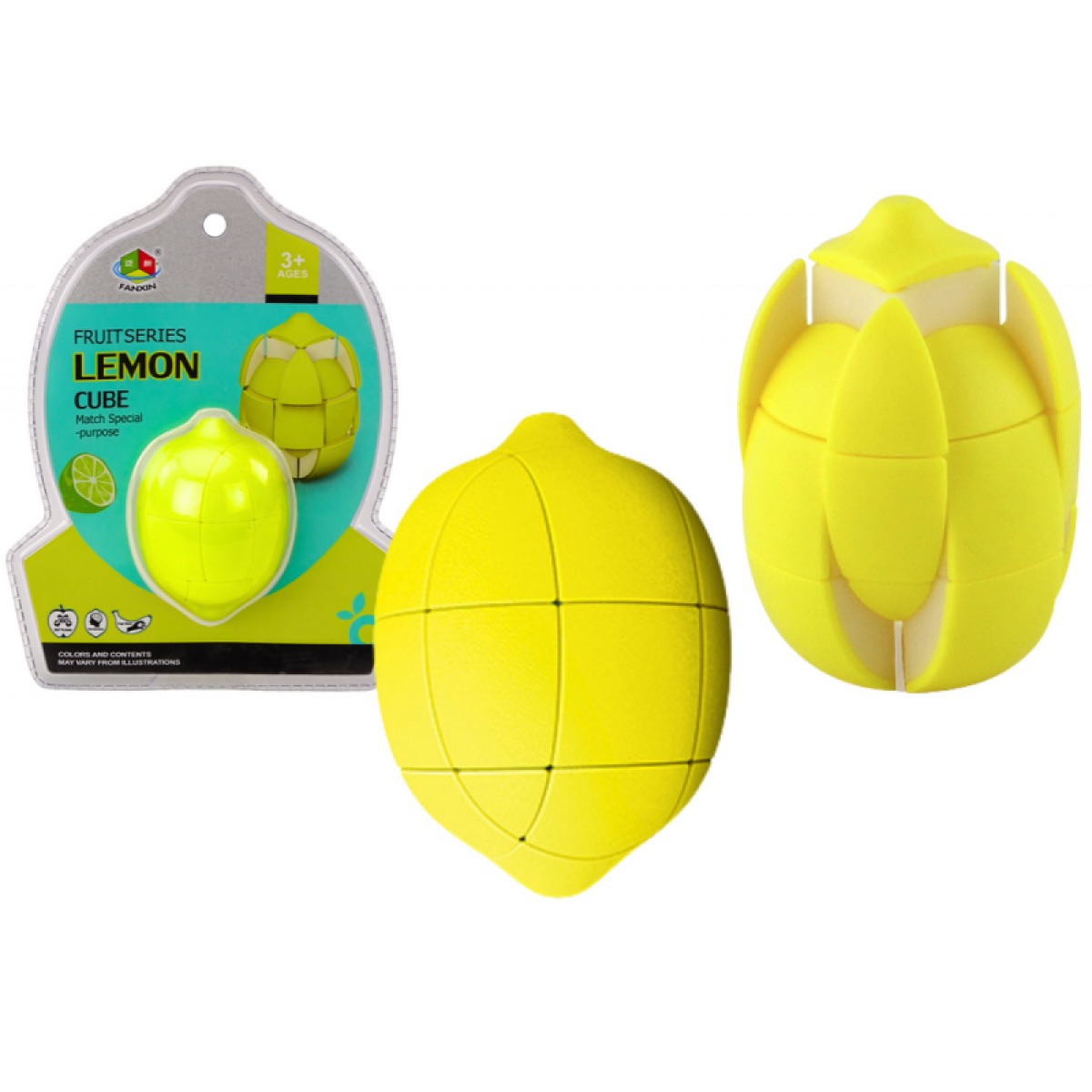 Izglītojošs loģikas puzles kubs – citrons