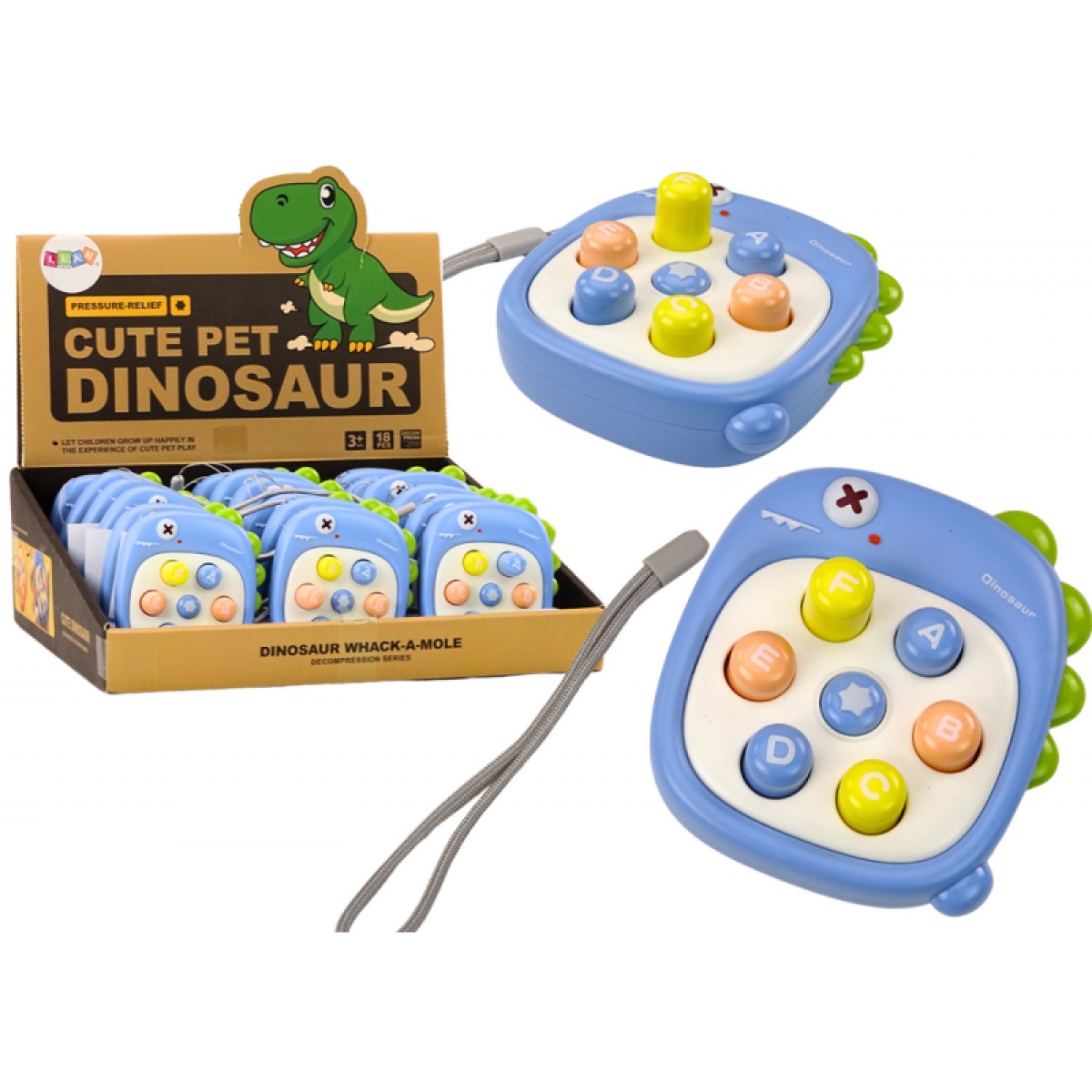 Arkaadmäng, tähed, dinosaurus, sinine