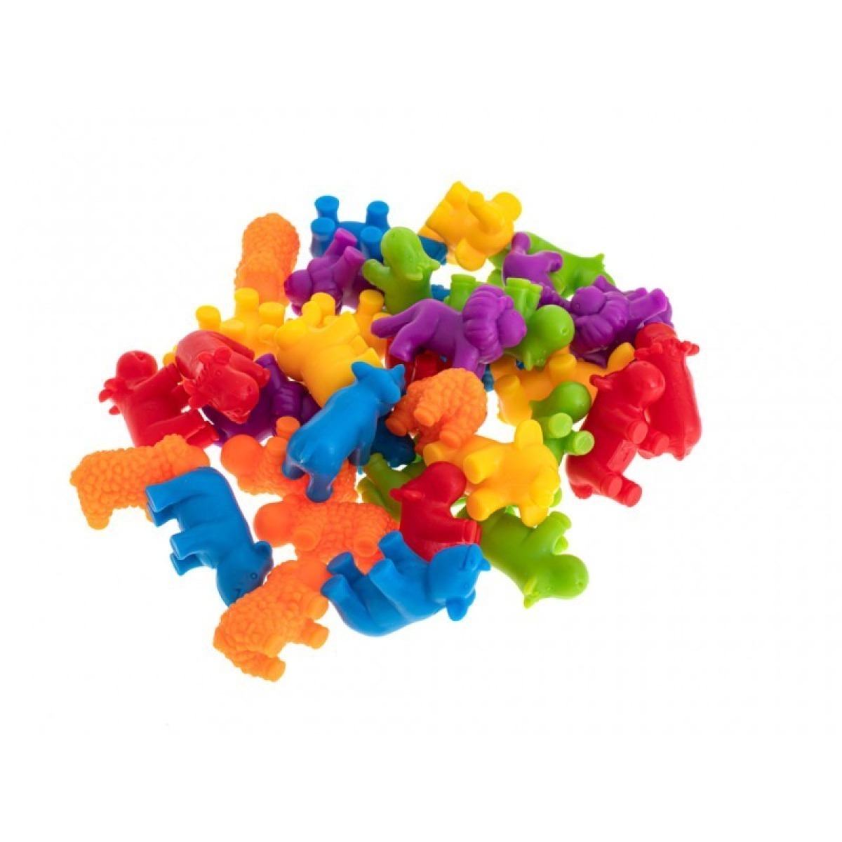 Montessori mäng, loendama õppimine, safari loomad