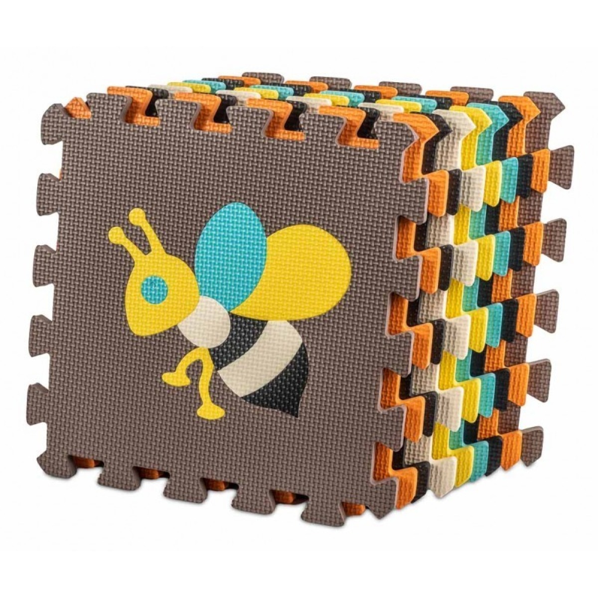 Puslematt värviline, 9 osa, 85CM X 85 CM