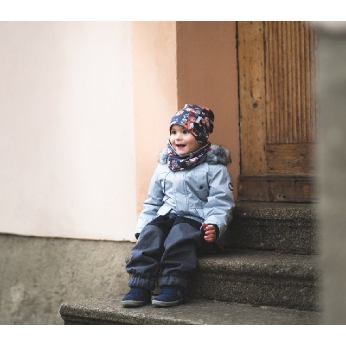 Soojad talvepüksid väikebērniem Sherpa light, grey tan