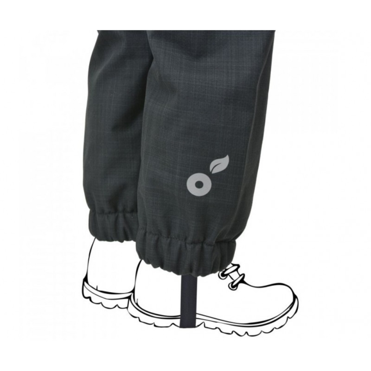 Soojad talvepüksid bērniem Sherpa light, black tan