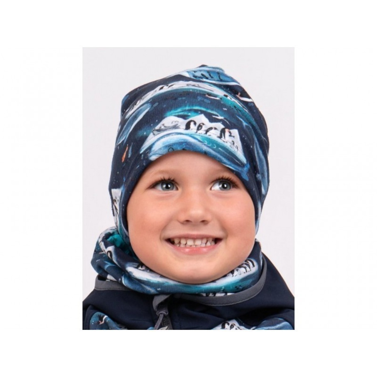 Flīsa cepure ar pingvīniem