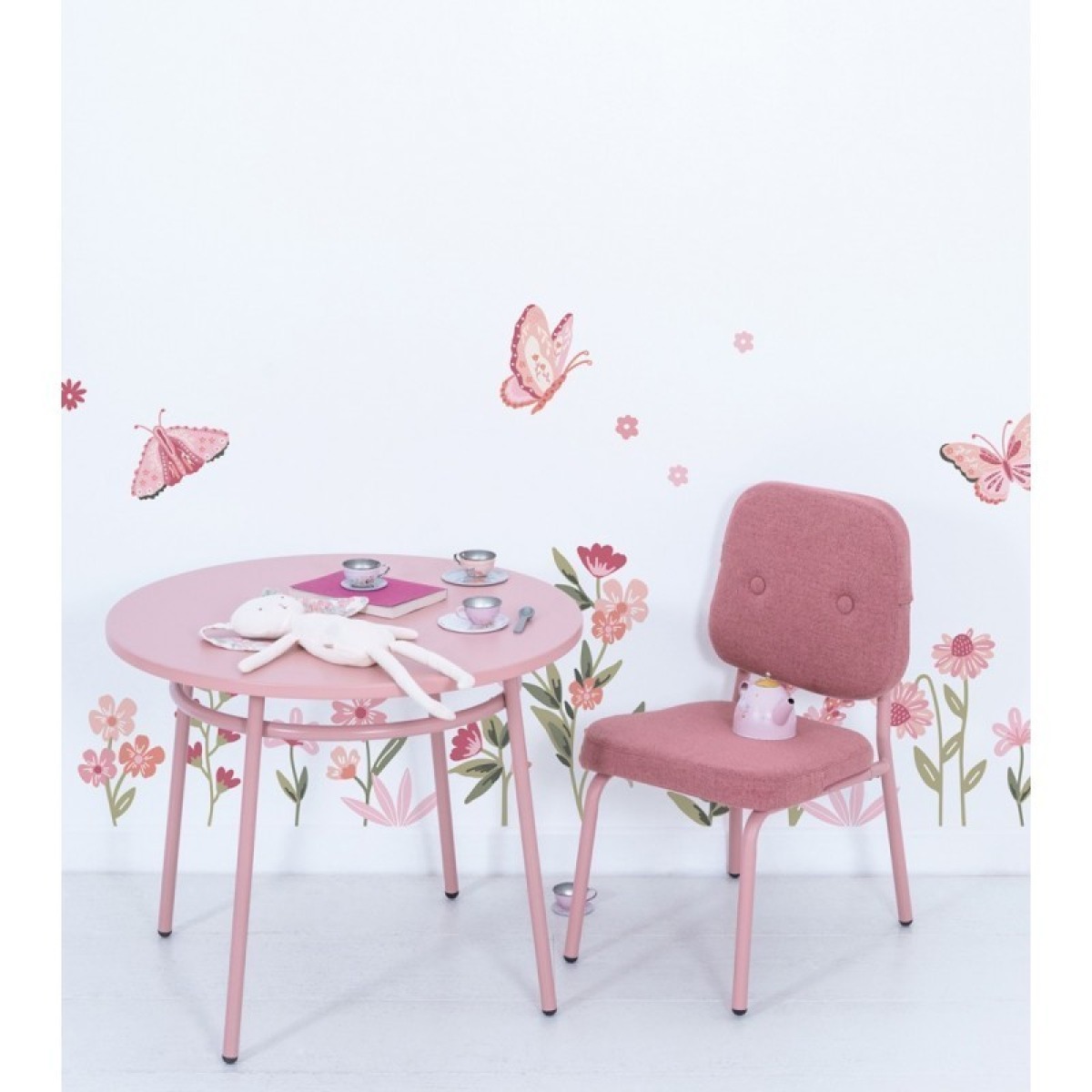 Sienas uzlīmes MAGENTA lilled ja liblikad