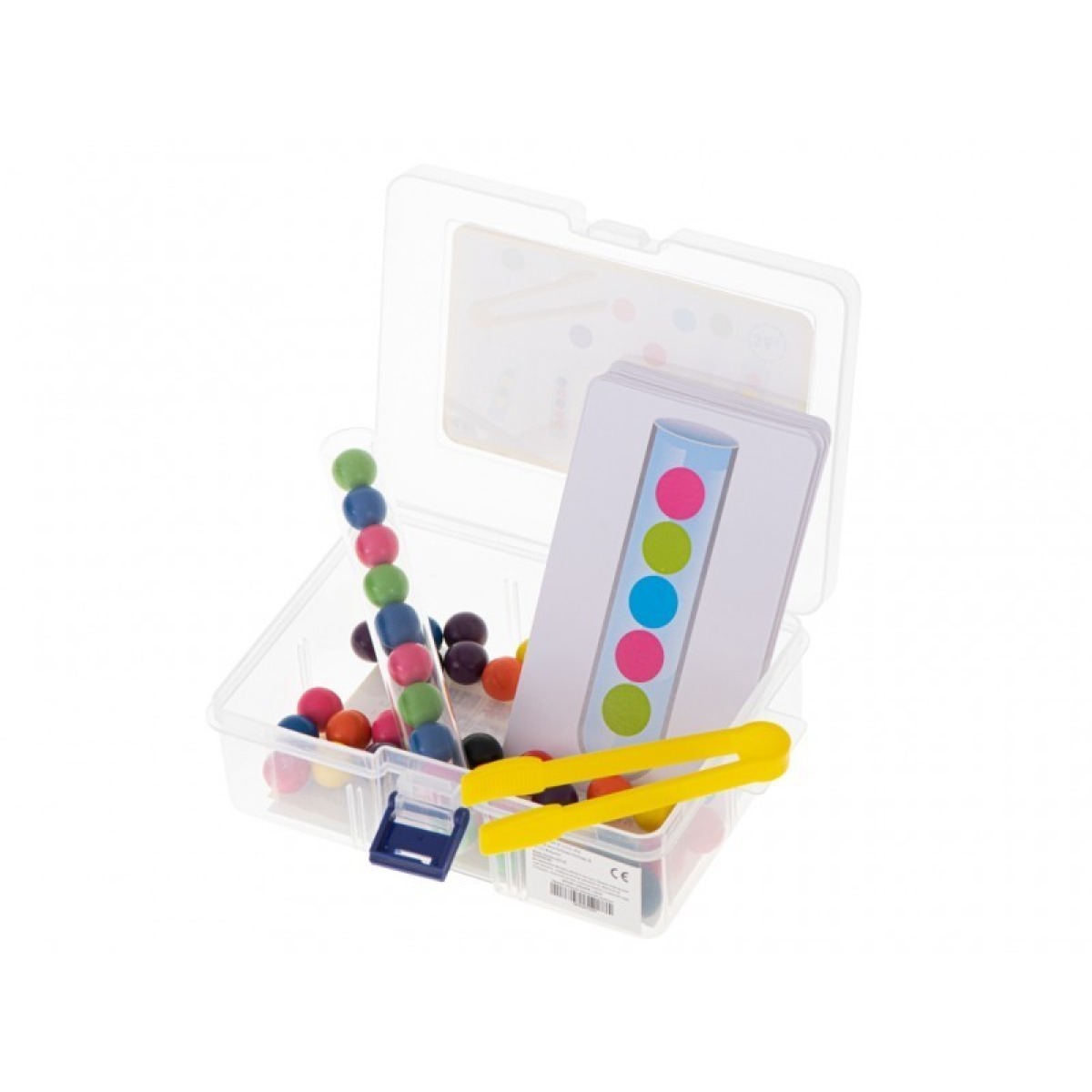 Montessori mācību spēle ar krāsainām bumbiņām
