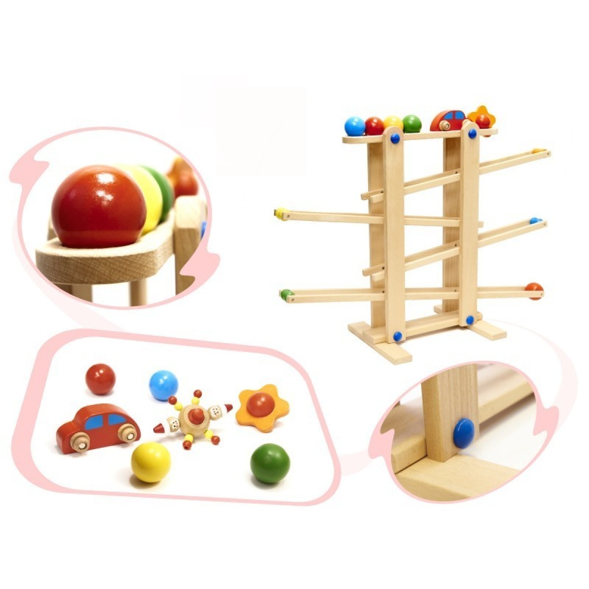 Montessori koka XXL pallirada