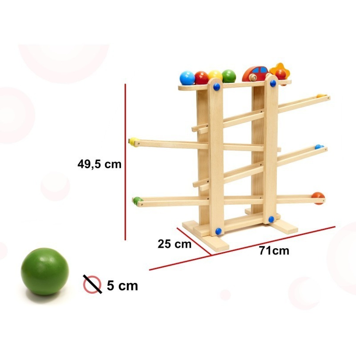 Montessori koka XXL pallirada