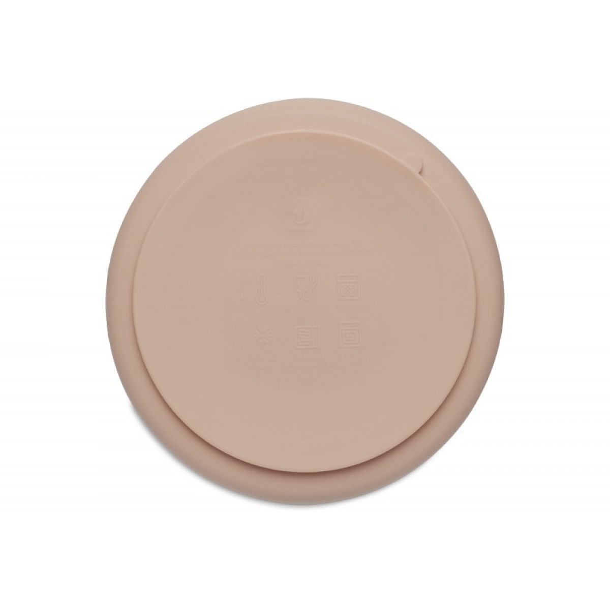 Silikoon taldrik, pale pink