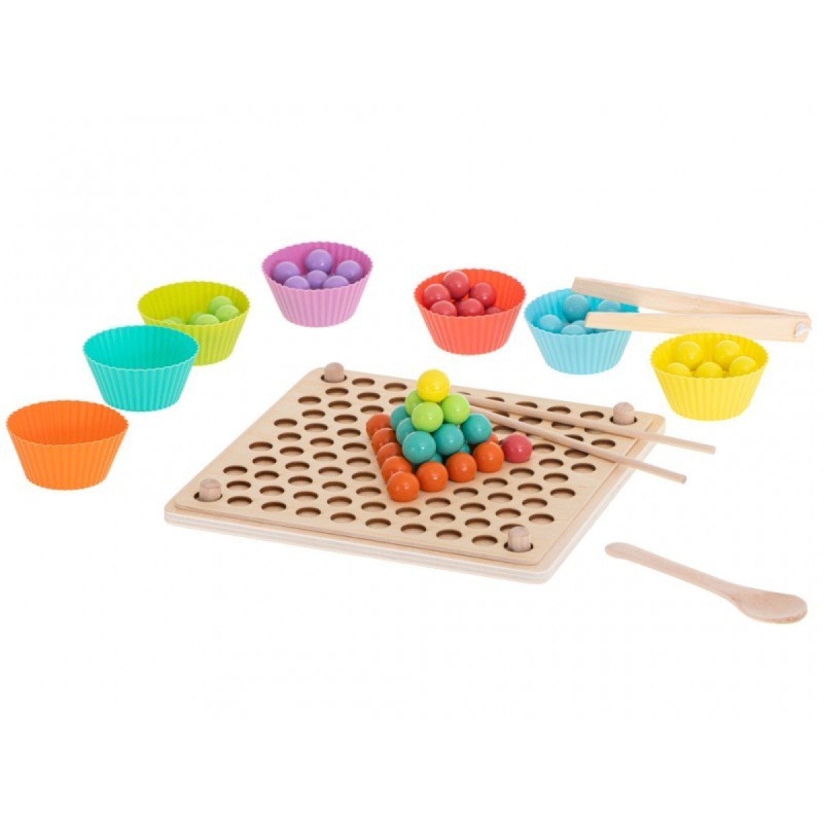 Montessori bumbiņu puzle skaitīšanai