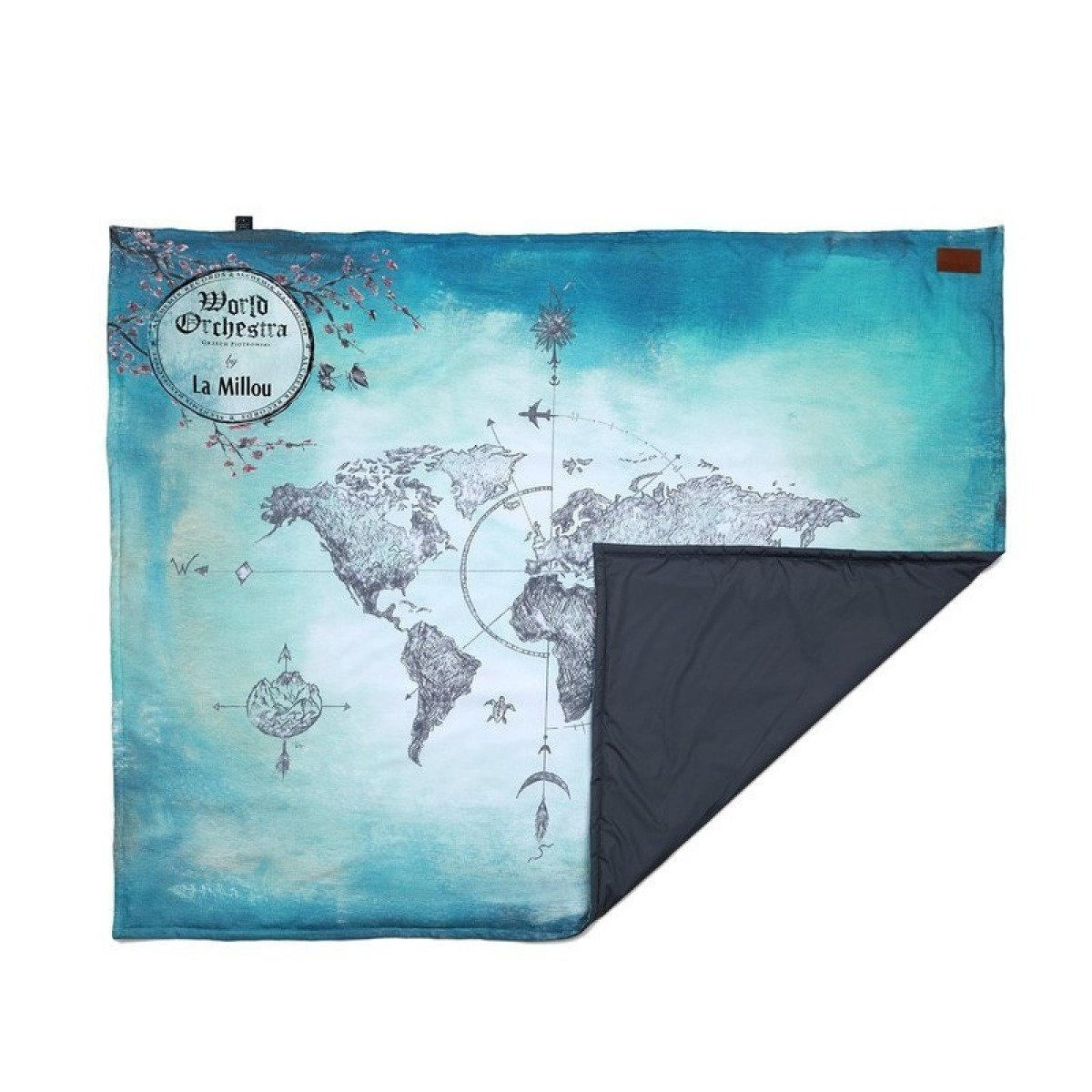Piknika sega 145x170 cm WORLD ORCHESTRA - TRUE TURQUOISE VINT