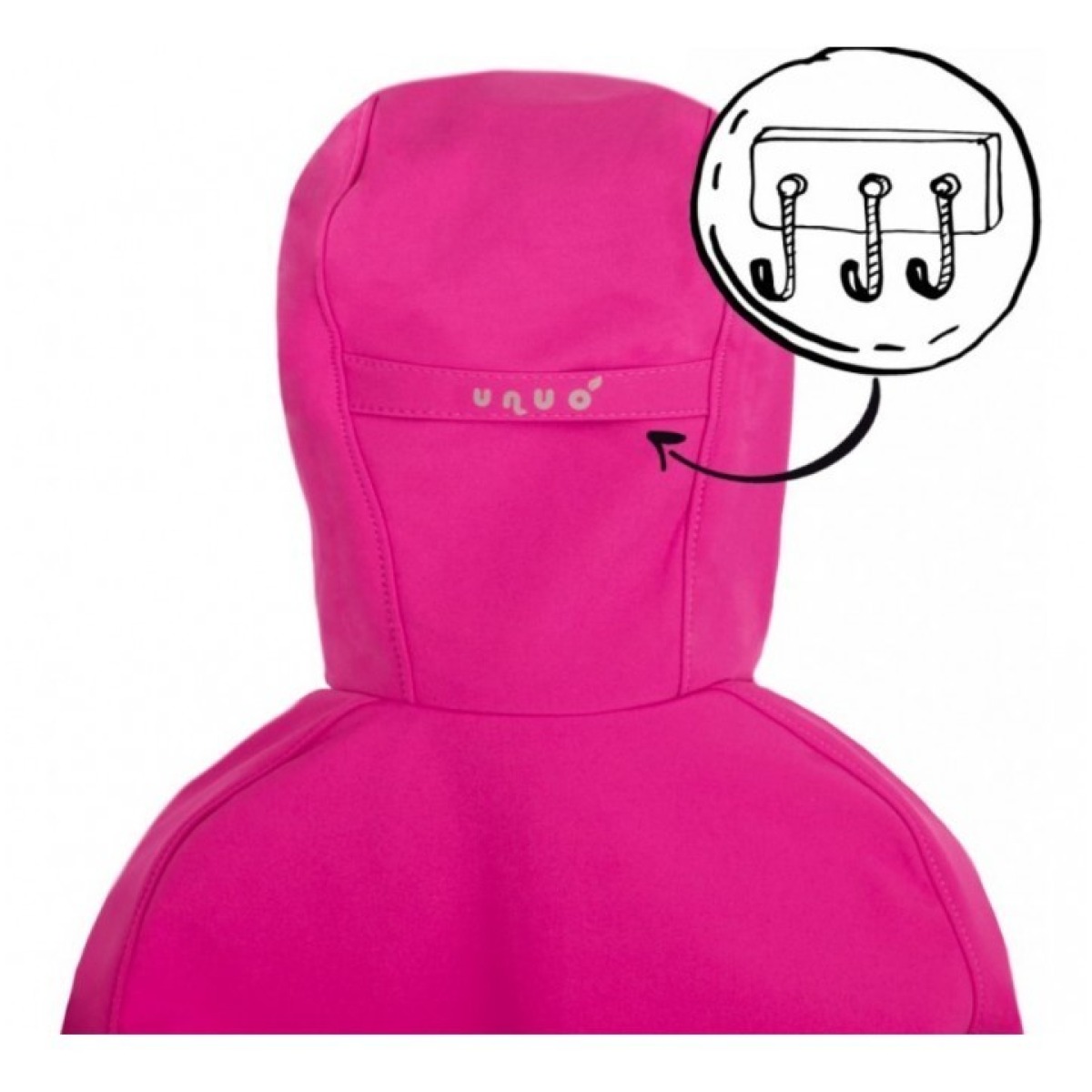 Bērnu softshell jope fliisvoodriga Basic, fuksia/lilled
