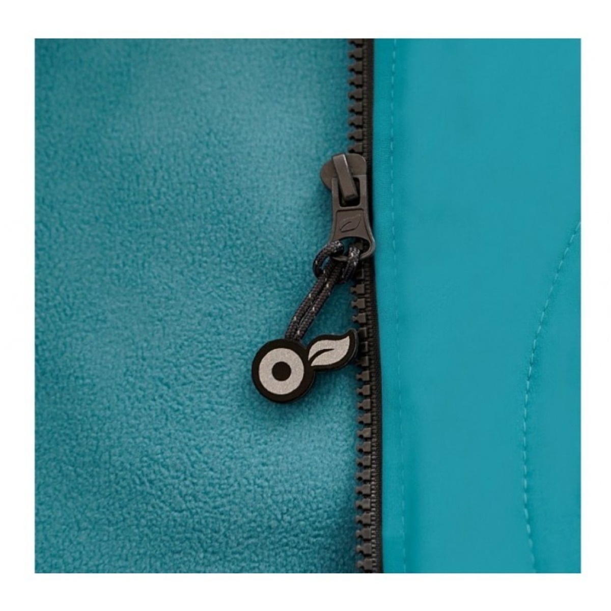 Bērnu softshell jope fliisvoodriga Basic, emerald/koerad