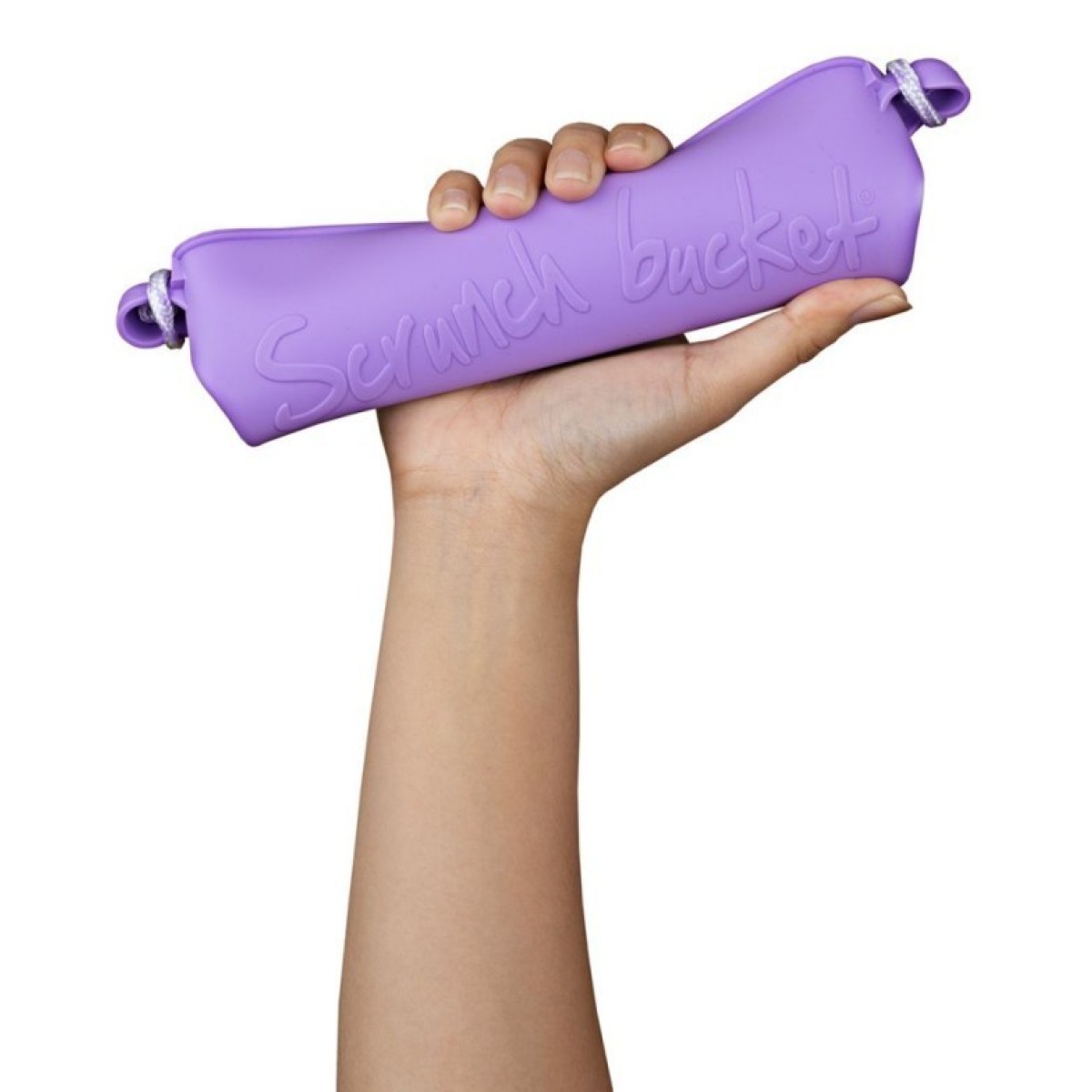 Scrunch ämber, pastell lilla