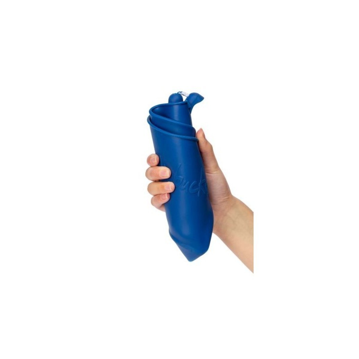 Scrunch ämber, tumesinine